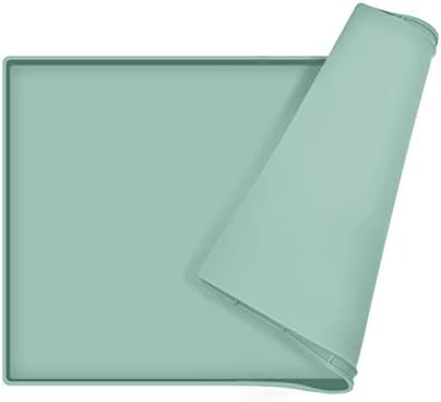 Silicone Dog Food Mat Waterproof Pet Feeding Tray for Medium and Large Dogs