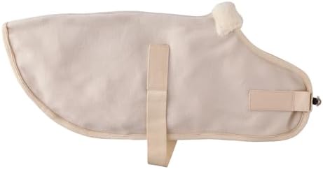 Pet Passion Preston II - The Polar Fleece Coat, Recycled Polar Fleece Warm Dog Jacket for Cold Weather for Small, Medium, Large Dogs, Almond Milk, X-Large (55-80 lbs)