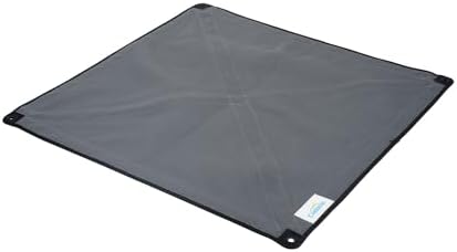 Coolaroo On The Go Cooling Elevated Dog Bed Replacement Cover, Portable for Travel & Camping, Collapsible for Storage, Medium, Steel Grey