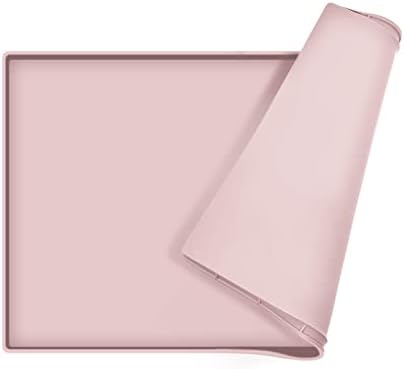 Silicone Dog Food Mat Waterproof Pet Feeding Tray for Medium and Large Dogs