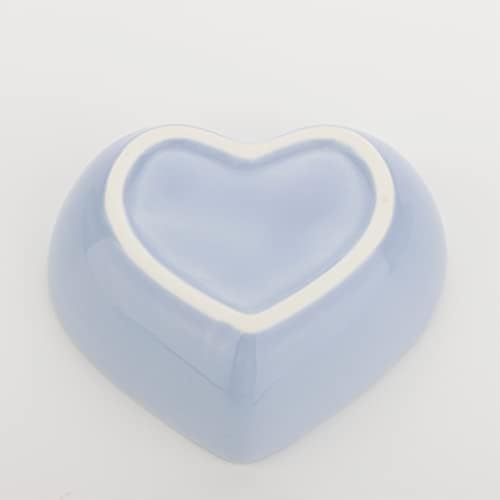2 Pcs Heart‑Shaped Ceramic Bowl for Dwarf Syrian Hamster Gerbil Rat