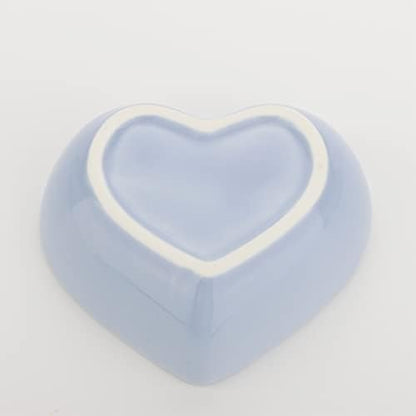 2 Pcs Heart‑Shaped Ceramic Bowl for Dwarf Syrian Hamster Gerbil Rat