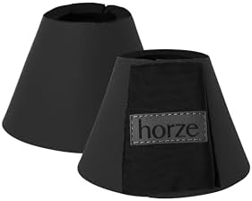 HORZE Pro Overreach Bell Boots for Horses, Neoprene Pair Horse Bell Boots