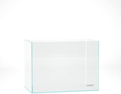 Landen Aquarium 36N 5 Gallon Nano Ultra Clear Glass Rimless Fish Tank