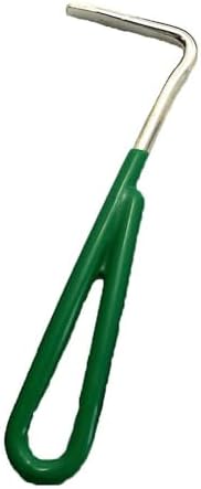 Intrepid International Vinyl Coated Horse Hoof Pick - Metal Hoof Pick, Grooming Tool Horse Pick for Hooves & Comfortable Handling - Green