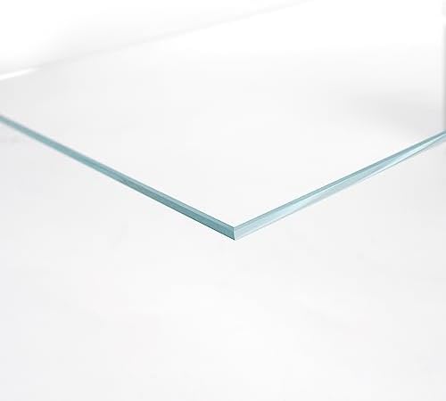LANDEN Glass Aquarium Lid with Clips for 30x30cm 6.6 Gallon Rimless Tank