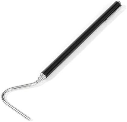 AQUANEAT Reptile Snake Hook, 40inch Extendable Stainless Steel Snake Stick with Non-Slip Handle
