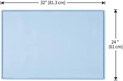 Silicone Dog Food Mat Waterproof Pet Feeding Tray for Large Dogs