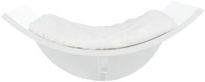Trixie Lorena Cat Wall Mount Furniture - Elevated Cat Bed with Removable Pad, Raised Climbing Bed - White