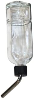 Lixit® Chew Proof Flat Sided Water Bottles for Rabbits, Ferrets, Rats, Birds, Hamsters, Guinea Pigs, Chinchillas Gerbils and Other Small Animals - Made in USA (Clear, 6 Ounce)