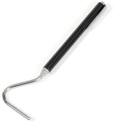 AQUANEAT Reptile Snake Hook, 26inch Extendable Stainless Steel Snake Stick with Non-Slip Handle