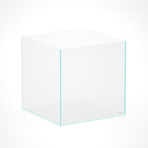 LANDEN Aquarium Cube 52.4 Gallon Ultra Clear Glass Rimless Fish Tank 60C