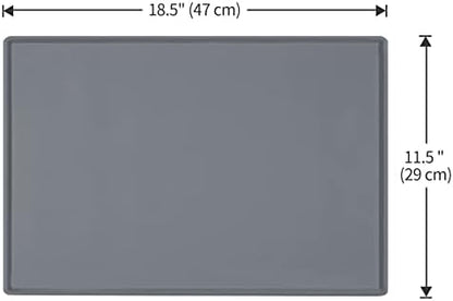 Silicone Dog Food Mat Waterproof Pet Feeding Tray for Small Medium Dogs