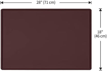 Silicone Dog Food Mat Waterproof Pet Feeding Tray for Medium and Large Dogs