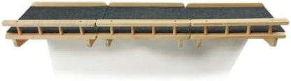 SHENGOCASE 47.2" x 11.8" Natural Wood Wall Mounted Cat Shelves