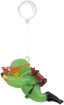 onesimcr Floating Fish Tank Decorations, Aquarium Decorations, Lovely Diver Fish Tank Decorations, Floating Device Fish Tank Accessories，Suitable for All Kinds of Fish Tanks(Light Green)…