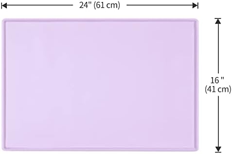 Silicone Dog Food Mat Waterproof Pet Feeding Tray for Small Medium Dogs