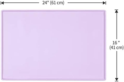 Silicone Dog Food Mat Waterproof Pet Feeding Tray for Small Medium Dogs