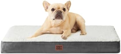 EHEYCIGA Orthopedic Dog Beds, Egg Crate Dog Bed Pet Mat with Washable Removable Cover, All Size Dogs