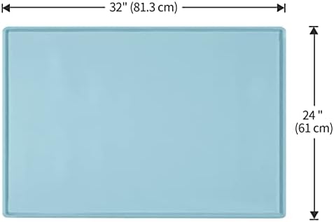 Silicone Dog Food Mat Waterproof Pet Feeding Tray for Large Dogs