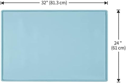 Silicone Dog Food Mat Waterproof Pet Feeding Tray for Large Dogs