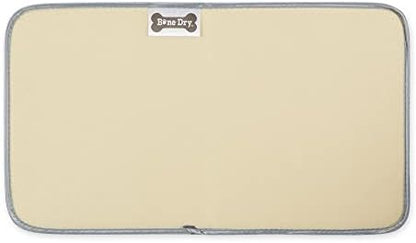 Bone Dry Machine Washable, Ultra Absorbent Pet Mat, 10x18, Gray Trellis Print