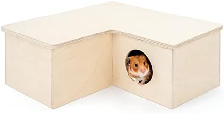Niteangel Multi-Chamber Hamster House Maze: 1 Entrance 3 Rooms Maze Habitat
