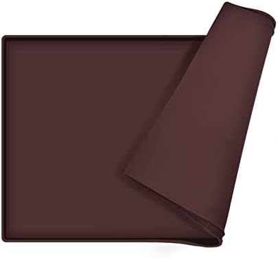 Silicone Dog Food Mat Waterproof Pet Feeding Tray for Small Medium Dogs