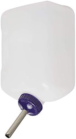 Lixit® All-Weather Rabbit Water Bottle - 64 Ounce Widemouth Cage Water Bottles for Rabbits, Ferrets, Guinea Pigs, Rats, and Other Small Animals (White, 64 Ounce) (Pack of 12)