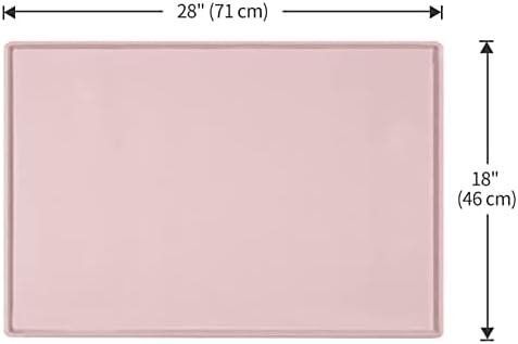 Silicone Dog Food Mat Waterproof Pet Feeding Tray for Medium and Large Dogs