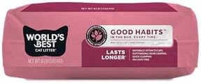 World's Best Cat Litter, Good Habits Cat Attract Litter, Unscented, 8 lb