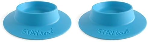 Tip-Proof Bowl for Guinea Pigs and Other Small Pets - Sky Blue - Large 3/4 Cup Size New (Pack of 2)