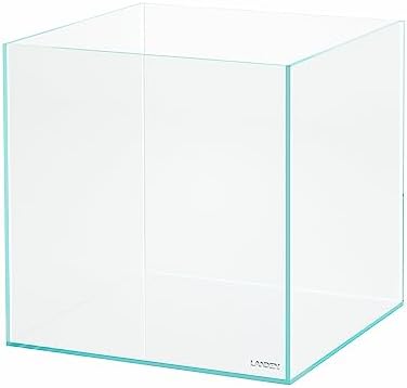 Landen Aquarium Cube 15.6 Gallon Ultra Clear Glass Rimless Fish Tank 40C