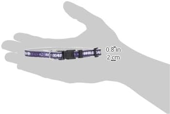 Pets First Collegiate PET Collar NEW Version Kansas State Wildcats Dog Collar, Size Small. Best Sports Team Color for Dogs & Cats. A Shiny & Colorful Dog & Cat Collar Licensed by The NCAA