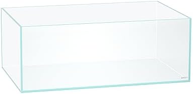 LANDEN Aquarium Shallow 22 Gallon Ultra Clear Glass Rimless Fish Tank 75S