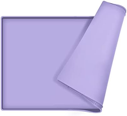 Silicone Dog Food Mat Waterproof Pet Feeding Tray for Small Medium Dogs