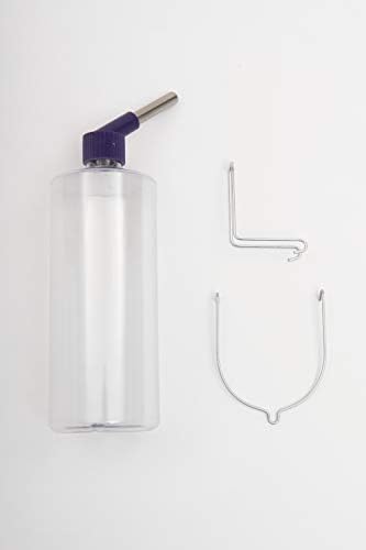 Lixit Standard Cage Water Bottles for Rabbits, Ferrets, Guinea Pigs, Hamsters, Rats, Mice and Other Small Animal's (32 Ounce, Clear)
