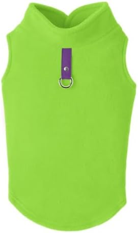 Gooby Fleece Vest Dog Sweater, Lime, X-Large