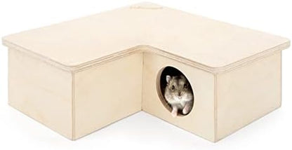 Niteangel Multi-Chamber Hamster House Maze: 1 Entrance 3 Rooms Maze Habitat