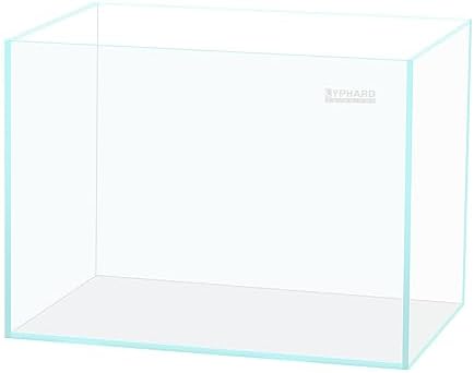 LYPHARD AQUARIUMS 9.5 Gallon Rimless Aquarium, Ultra Clear Glass Low Iron Small Fish Tank for Betta, L15.7×W11.8×H11.8 Inches Thickness 5mm with EVA Foam Mat Included