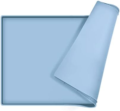Silicone Dog Food Mat Waterproof Pet Feeding Tray for Large Dogs