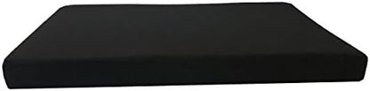 Black Canvas Durable External Case Cover Waterproof Therapeutic Orthopedic 100% Solid True Dense Cooling Blue Memory Foam Pad Pet Dog Bed Crate Free 2nd External Cover (37x27x4 Inch)