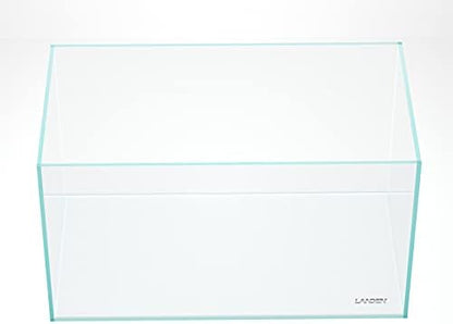 LANDEN 90P 55 Gallon Rimless Low Iron Aquarium Tank,W35.4×D19.7×H19.7 in(90x50x50cm) 10mm Thickness with Black Nano Foam Leveling mat Included