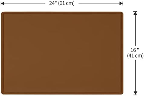Silicone Dog Food Mat Waterproof Pet Feeding Tray for Small Medium Dogs