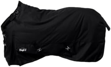 TOUGH1 1200D Turnout Blanket with SNUGGIT, 200-G, Black, 72-in