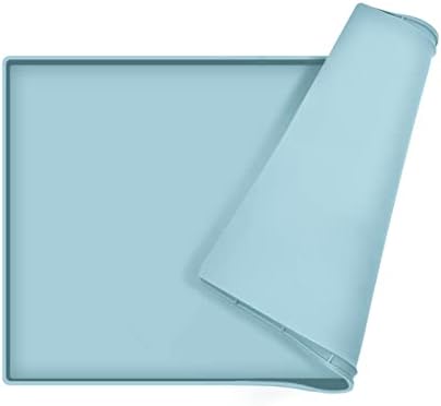 Silicone Dog Food Mat Waterproof Pet Feeding Tray for Small Medium Dogs