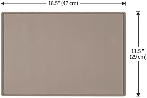 Silicone Dog Food Mat Waterproof Pet Feeding Tray for Small Medium Dogs