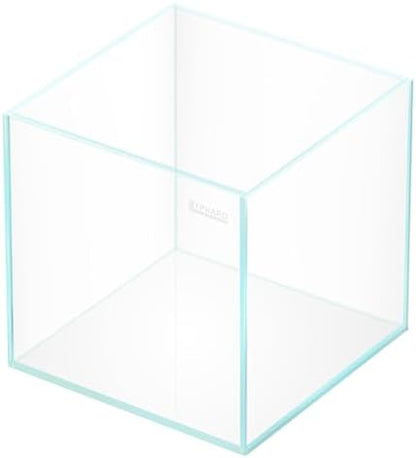 LYPHARD AQUARIUMS 33 Gallon Cube Rimless Aquarium, Ultra Clear Low Iron Large Fish Tank, L19.7×W19.7×H19.7 Glass Thickness 8mm with EVA Foam Leveling Mat