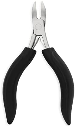 Amazon Basics Toenail Clippers for Thick Nails with Comfort Grip, Easy to Use Nail Care Tool, Black