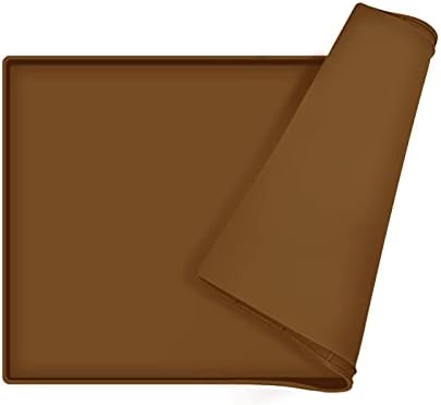 Silicone Dog Food Mat Waterproof Pet Feeding Tray for Small Medium Dogs